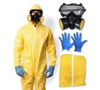 Disfraz de cocinero de metanfetamina de 5 piezas, disfraces de Halloween para hombres, adultos y adolescentes, talla única, disfraz de tendencia 2025, marca con sede en el Reino Unido