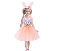 Disfraz de Conejito Niña de Pascua Vestido Tutú para Niñas Accesorios para Disfraz de Conejito de Animales de Vacaciones Disfraces Divertido Cosplay para Actuación Juego de Rol Atuendo Escenario