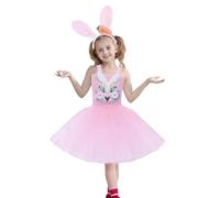 Disfraz de Conejito Niña de Pascua Vestido Tutú para Niñas Accesorios para Disfraz de Conejito de Animales de Vacaciones Disfraces Divertido Cosplay para Actuación Juego de Rol Atuendo Escenario