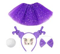 Disfraz de conejo de Pascua genérico, traje de juego de rol - Conjunto de vestido colorido | Funciones divertidas suministros, trajes de accesorios para Pascua, cumpleaños, Navidad