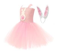 Disfraz De Conejo - Disfraz De Conejo Para Chicas Encantadoras, Vestido De Cosplay De Temática De Pascua Con Orejas De Diadema | Vestido De Para Niñas De Niños, De Cumpleaños, Fez