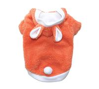 Disfraz de conejo para mascotas de Halloween, ropa gruesa de doble capa de forro polar para mascotas, bonito traje de conejo para perros pequeños y medianos, ropa cálida y suave para mascotas, varios