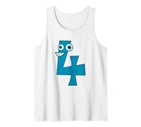 Disfraz de conteo matemático número Cuatro Camiseta sin Mangas