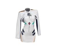 Disfraz de cosplay de Ayanami Rei de Asuka Langley Soryu, traje de cosplay azul y rojo, disfraz de combate Ayanami Rei para mujer, vestido de cuero, disfraz de anime para Halloween, Navidad, carnaval