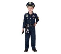 Disfraz de cosplay infantil, disfraces de policía para cosplay - Traje de disfraz de agente de, para niños, de Halloween, carnaval, escuela, espectáculo y reunión