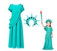 Disfraz de cosplay para mujer, corona y vestido, estatua de disfraz de Halloween, cosplay, regalos para niñas y mujeres, ya que está hecho de materiales de poliéster y gasa de alta gama.