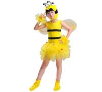 Disfraz de Cosplay para niños de baja edad, vestido sin mangas, diseño de dibujos animados para espectáculo fiesta (Yellow, 9-10 años)