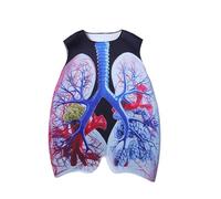 Disfraz de cuerpo para adultos - Traje de pulmón Disfraz de rol | Disfraz educativo de anatomía - Para niños Adultos Halloween Carnaval de disfraces Aula Demostraciones científicas