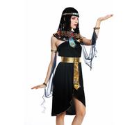 Disfraz De Dama Carnaval Egipcia Cleopatra Faraona M/L W-0264