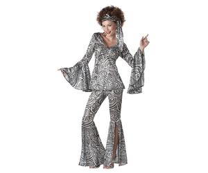 Disfraz De Dama Disco Foxy Adulto Pequeño 6-8