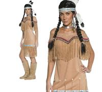 Disfraz De Dama India Auténtica Del Oeste Pocahontas 8-18