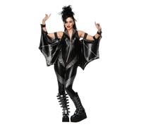 Disfraz De Dama Jumpsuit Fever Rockero Punk De Los 90