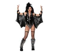 Disfraz De Dama Punk Glam De Kiss De Los Años 80