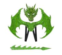 Disfraz de de dragón, conjunto de cola de dinosaurio, disfraz de dragón de Halloween para niños Mi Héroe Academia Eri Cosplay Traje Disfraces Del Día De San Patricio Para Mujer Cosplay
