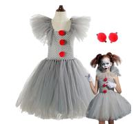 Disfraz De De Halloween Para Niñas: Disfraz Vibrante Inspirado En El Circo, Adorable Conjunto De Fiesta | Atuendo Temático Encantador Para Salidas Informales, Eventos Festivos, Juegos De Rol In