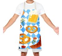 Disfraz de delantal Oktoberfest - delantales temáticos del festival de cerveza | de favor de la fiesta transpirable, perfecto para parejas chef, mujer de cocina para hombres cocineros de cocin