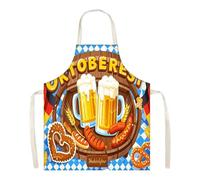 Disfraz de delantal para Oktoberfest | Traje impreso para decoración de fiesta | Delantal del Oktoberfest traje alemán | para hombres y mujeres, parejas, cocina, eventos de cosplay, barbacoa, cocina