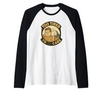 Disfraz de Demasiado cansado para cuidar para niños y niñas Camiseta Manga Raglan