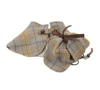 Disfraz de detective para mascotas, traje de perro famoso de detective, bonito conjunto de ropa con capa de invierno, capa, sombrero, disfraz de Halloween, accesorio para fotos, ropa de vestir de