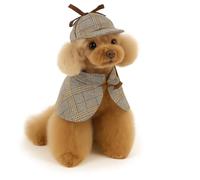 Disfraz de detective para perros y gatos, estilo Sherlock con capa y sombrero británicos, disfraz divertido para cosplay, tallas S a L (detective, M)