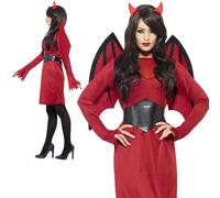 Disfraz De Diablo Económico Para Damas Talla 8-18