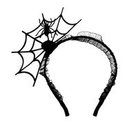 Disfraz de diadema de araña - Halloween Spider Hair Halo, accesorio de disfraz fantasma | Gran pieza elástica para niñas, niños y adultos, vestido de fiesta temática, brujas -Cosplay, vacaciones