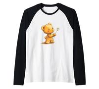 Disfraz de diente de león de oso de peluche para un ambiente acogedor Camiseta Manga Raglan