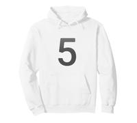 Disfraz de dígito Cinco Sudadera con Capucha