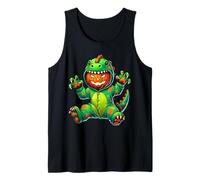 Disfraz de dinosaurio con calabaza para Halloween, cosplay, T-Rex Camiseta sin Mangas