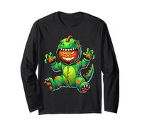 Disfraz de dinosaurio con calabaza para Halloween, cosplay, T-Rex Manga Larga