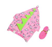 Disfraz de dinosaurio de conejo con correa | Arnés ajustable de poliéster suave de poliéster | Bunny Clothes for Holiday Celebrations/Parties/Photo Shoots | Bright Colors Dinosaur Style (Type 1)