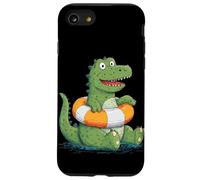 Disfraz de Dinosaurio Feliz para Fiesta en la Playa y la Piscina Carcasa para iPhone SE (2020) / 7/8
