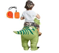 Disfraz de dinosaurio inflable, con batería, divertido traje con soplador | Half-Body Riding Dinosaur Mount Halloween Parties | Niños, Adults, Carnival Christmas Cosplay Costume For Unforgettable Even