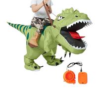 Disfraz de dinosaurio para niños, poliéster de 80 a 190 cm, disfraz inflable de dinosaurio, para montar en la escuela, cosplay, convención, escenario, actuaciones, parque temático, de eventos