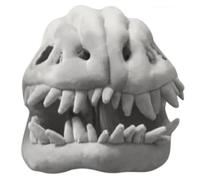 Disfraz de dinosaurio realista para adultos con 3D Skull Mask and Plush Jumpsuit, Halloween Cosplay Outfit for Theme fiestas, Fancy Dress, and Role Play