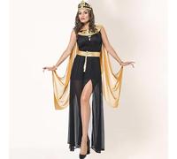Disfraz de diosa romana antigua de la reina Egipto, disfraz de diosa griega para mujer, disfraz de carnaval, disfraz egipcio de Cleopatra Toga (XL)