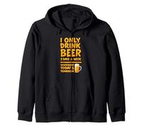 Disfraz de discurso I Only Drink Beer para Hombre y Mujer Sudadera con Capucha