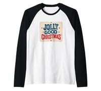 Disfraz de discurso navideño Jolly Good Camiseta Manga Raglan