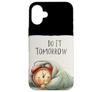 Disfraz de discurso Nice Do It Tomorrow para niños y niñas Carcasa para iPhone 16 Plus