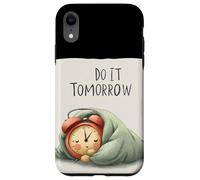 Disfraz de discurso Nice Do It Tomorrow para niños y niñas Carcasa para iPhone XR