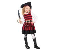 disfraz de disfraces de niña pequeña pirata semana del libro Edad 6-8 años