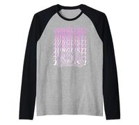 Disfraz de DJ de batería y bajo para niña de Pink Junglist Jungle Music Camiseta Manga Raglan