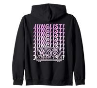 Disfraz de DJ de batería y bajo para niña de Pink Junglist Jungle Music Sudadera con Capucha