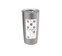 Disfraz de Domino Halloween Traje de Grupo Cinco-Dos 5-2 Vaso térmico de acero inoxidable de doble pared