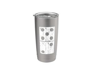 Disfraz de Domino Halloween Traje de Grupo Cinco-Dos 5-2 Vaso térmico de acero inoxidable de doble pared