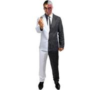 Funidelia | Disfraz de Dos Caras - Batman para hombre Superhéroes, DC Comics, Villanos, Two-Face - Disfraces para adultos, accesorios para Fiestas, Carnaval y Halloween - Talla XL - Blanco