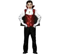 Fiestas Guirca – Disfraz Vampiro Refinado para niño – Talla L (10/12 años)