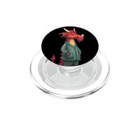 Disfraz de dragón Cansado en Pijama Divertido para niños y niñas PopSockets PopGrip para MagSafe