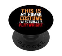 Disfraz de dramaturgo para Personas Que escriben escritores de guiones PopSockets PopGrip Adhesivo