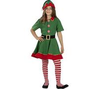 Disfraz de elfa navideña niña 3-4 años